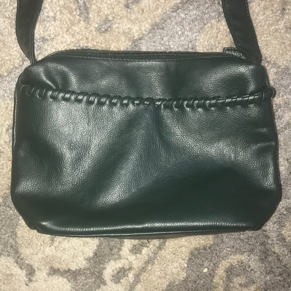 Leather cross-body bag